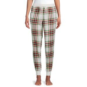 New: 16-18 XL Women's Flannel Plaid Sleep Jogger Pants w/Pockets